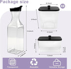 Laundry Pod Containers and Dryer Sheet Holder and Laundry Detergent Dispenser Clear Laundry Room Organization and Storage with Wooden Lids Labels and spoon （2+1+1 Pack）
