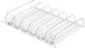 uxcell 6pcs Soda Can Organizer for Refrigerator, Self-Pushing Drink Organizer for Fridge, Width Adjustable Drink Dispenser Beverage Pusher For Pantry Vending Machine, White