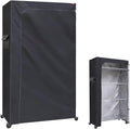 Shelf Cover Wire Shelving Dust Cover Storage Rack Coves,The Two-Way Zipper Design can be Opened up, Down, or All for Easy Access 60" WX18 DX72 H (No Shelves,Black)
