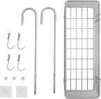 Antrader Hanging Shower Rack,Shower Caddy Hanging,Hung on the Faucet or the Door,the Back Hook Can be Rotated,No Drilling,304 Stainless Steel,Single Layer Shelf