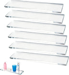 6pack Acrylic Medicine Cabinet Replacement Shelves 13inch Medicine Replacements Suitable for Medicine Bathroom Kitchen WallMounted Hanging Medicine Cabinet Shelves