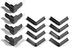 Chia Whalen Post Insert Set, Gorilla Rack Replacement Parts, for COSTCO, SAMS Club, Full Set of Shelving Connectors, Feet, and Post Caps, 5-Shelf Heavy Duty Steel Shelving Unit