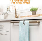 Aieve 6 Pcs Stainless Steel Towel Clips,Hand Towel Clips for Kitchen or Bathroom, Towel Holder Clips for Towel Rack,Oven Handle, Dishwasher, Stove
