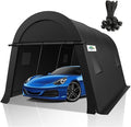 COBIZI 10x15 Carport Canopy Heavy Duty Portable Garage Tent with Double Zippered Roll-up Doors & Vents, Large Space Car Port Car Garage Waterproof Anti-Snow for Cars, Boats, Trucks