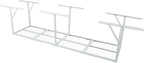 2 X 8 FT Garage Ceiling Storage Racks, Heavy Duty Overhead Garage Storages Rack with Adjustable Hight, Metal Hanging Garages Storage Rack with Support Rod, 22''- 40" Adjustable, 450 LBS (White, 2x8FT)