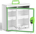 Glosen Medicine Cabinet with Key Wall Mounted Medication Lock Box 【 Green 15x 6.7 x 13 Inch】 Portable Storage Container Big Capacity