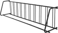 Commercial Floor Bike Rack Stand Dual Sided Outdoor Parking Rack 10 Holders Capacity Bike Storage Holder Fits 12-29in Tires for Front Yards Stores Schools Storefronts Workplace