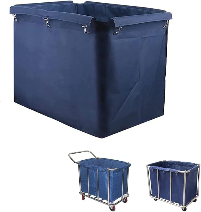 Laundry basket liner, Laundry cart liner bag,Replacement Liner Bag For Rectangular, Oxford Cloth Storage Bags For 400L Commercial Basket Trolley, For, Hotel, Cleaning Car(A)