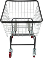 Heavy Duty Laundry Cart with Wheels - 110lbs Large Rolling Laundry Hamper Basket for Home, Bathroom, Commercial Use