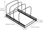 Toplife 10+ Bakeware Organizer Rack for Kitchen Bakeware, Cookware, Dinnerware, Cutting Boards, Plates, Pot and Pan Lids (Black)