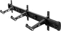 CyclingDeal Bike Wall Mount Rack - Adjustable Indoor Outdoor Storage Vertical Cycling Hook Hanger Organiser - Safe & Secure for Storing MTB Road Bicycles in Garage or Home - Classic 3 Bikes