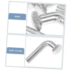 Heavy Duty J Bolt Safety Pin 6mm Universal Pallet Rack Drop Pin for Warehouse Shelving Pack of 50 Galvanized Steel 90-Degree Bend
