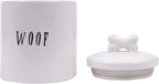 Creative Co-Op Woof Jar with Bone Handle on Lid (Pack of 4)