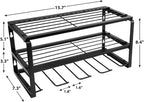 Performance Tool W7701 Power Tool Organizer Wall Mount - Hand Tool Storage Racks, Utility Racks, Drill Holder & More - 3 Tier Sturdy Iron 16" Cordless Tool Organizers
