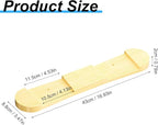 Wooden Ski & Snowboard Wall Mount Horizontal, Skateboard Wall Rack with Screws, Snowboard Display Stand, Indoor Snowboard Storage for Room, Garage (1, wood)