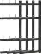 Lumber Storage Rack, Upgrade Cantilever Folding Lumber Rack Wall Mount, Metal 8 Level 32 Inch Plywood Scrap Wood Storage Rack