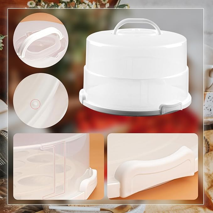 12 Inch Tall Cake Carrier Extra Large Cake Carrier with Lid and Handle