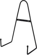 Milltown Merchants™ Metal Display Stand - Free Standing or Wall Mounted Decorative Plate Holder - Versatile Plate Hanger Stand - Black Metal Plate Stand - (4 Pack, X-Large)