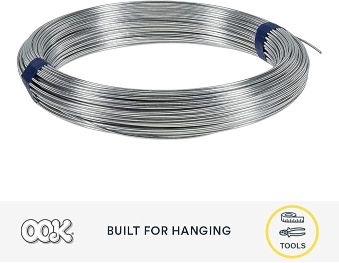 OOK 50143 Solid Utility Wire, 1 Pack, Silver