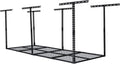 GarveeLife 3x8 ft Heavy Duty Overhead Garage Storage Rack, Adjustable Ceiling Storage Racks with 600 LBS Weight Capacity, Metal Garage Storage Organization Systerm, Black