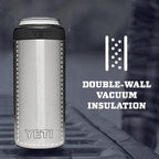 YETI Rambler 12 oz. Colster Slim Can Insulator for the Slim Hard Seltzer Cans, White (NO CAN INSERT)
