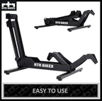 Brutus Professional Bike Floor Stand – Heavy Duty Steel Rack for E-Bikes & MTB up to 66 lbs (30kg) – Fits 26-29" Wheels & Tires up to 2.8" – Garage Storage & Wash
