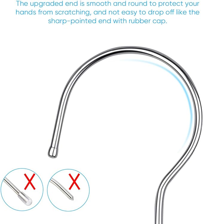 Fayleeko Heavy Duty Stainless Steel Coat Hangers - 40 Pack of 17.7 Inch Ultra Thin, Space Saving Clothes Hangers (Silver)