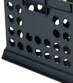 Sterilite Stackable Plastic Storage Crate Bin Organizer File Box with Handles for Home, Office, Dorm, Garage, or Utility Organization, Black, 12-Pack