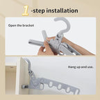 1Pcs Clothes Drying Rack Foldable and 10 Pcs Travel Hangers and 1pcs Organizer Bag,Foldable Design Doesn't take up Much Space, Great Combo for Travel/Hotel/Cruise.