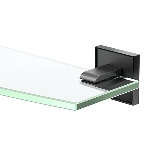 Gatco 5616MX Mode Glass Shelf, Matte Black
