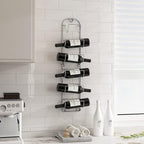 Towel Racks for Bathroom Wall Mounted Metal Wine Rack Towel Shelf Towel Holder for Bath Chrome