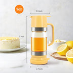 Neodaco Glass Honey Dispenser No-drip with Handle – 9 oz Maple Syrup Container Honey Jar for Coffee, Pancakes & Waffles