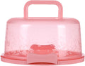 Cake Carrier with Lid and Handle, Round Cake Containers for 10 inch Cakes, Cupcake Holder, Dustproof, Portable Cupcakes Transport Container for Cakes Pie Muffin Pizza Desserts