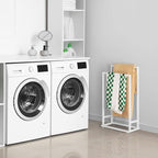 Freestanding Towel Rack for Bathroom 2 Tier Small Metal Hand Towel Holder Stand Towel Bar Towel Drying Rack Floor for Bedroom Laundry Room, White