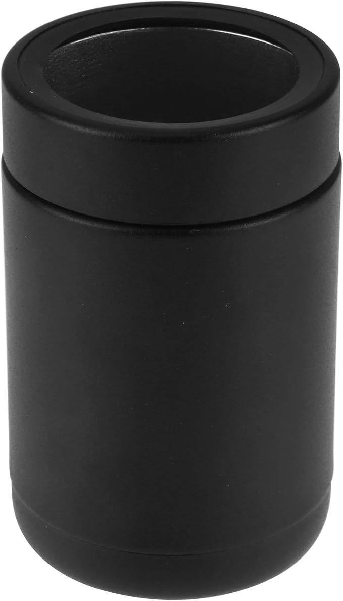 TAHOE TRAILS Stainless Steel 12oz Vacuum Insulated Can and Bottle cooler| Double Wall Can Cooler For Cans and Bottles | Copper Plated Can Chiller and Metal Cooler | Black