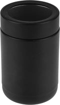 TAHOE TRAILS Stainless Steel 12oz Vacuum Insulated Can and Bottle cooler| Double Wall Can Cooler For Cans and Bottles | Copper Plated Can Chiller and Metal Cooler | Black