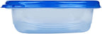 Glad GladWare Entree Food Storage Containers with Lids, Medium Square BPA Free Plastic for Meal Prep and Lunches, Lock Tight Seal, Microwave and Dishwasher Safe, 25 Oz, 5 Count