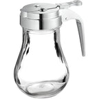OCS Parts Syrup Dispenser with Lid and Dispensing Thumb Lever | Commercial Grade Liquid Dispensers for Home and Commercial Kitchens