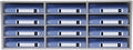 LOYALHEARTDY Mail Sorter Organizer, PVC Countertop Literature Organizer, Student Mailbox for Classroom, Desktop Bill Paper Organizer for Office Home School, 12 Compartments, White