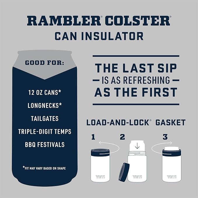 YETI Rambler 12 oz. Colster Can Insulator for Standard Size Cans, Venom