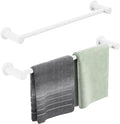 ULIBERMAGNET Magnetic Towel Holder, Magnetic Towel Rail White with Adjustable Length, Non-Slip Stainless Steel Towel Rail for Refrigerator, Oven, Dishwasher, Cabinet, Laundry (2 Pack)