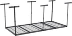 Garage Storage Rack 4x8 ft Overhead Ceiling Mounted Storage Racks Adjustable Garage Storage Organization of Heavy Duty Metal 600Lbs Weight Capacity