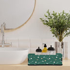 Golf Pattern Print Bathroom Storage Baskets Waterproof Bathroom Counter Organizer Decorative Toilet Paper Storage Basket for Organizing for Bathroom Living Room Decor