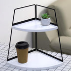2 Tier Bathroom Counter Organizer,Standing Rack Cosmetic Holder,Wood Bathroom Organizer,Vanity Organizer Bathroom Counter Tray,for Bathroom,Bedroom (White)