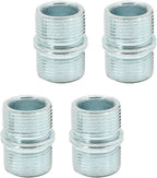 Luomorgo 4 Pcs 1"/25.4mm Wire Shelf Connectors, Metal Rack Connector Pole Connector for Storage Shelf Wire Shelving Unit Replacement Parts