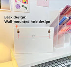 Feadily 2PCS Small Drawer Organizer for Desk, Desktop Drawer Organizer with 9 Clear Drawers, Plastic Desktop Storage Drawers 7.1 Inch x 3 .9 Inch x 4.7 Inch, White