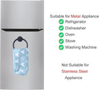Magnetic Towel Holder for Refrigerator, Magnet Towel Ring Hand Towel Bar Hook Hanger for Fridge, Kitchen Dishwasher, Stove, Oven, Sink, Laundry Washer, Dryer, Black