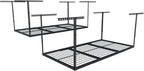 FLEXIMOUNTS 2 Pack 3x6 Overhead Garage Storage Adjustable Ceiling Rack 72" Length x 36" Width x 40" Height, 900lbs Total Weight Capacity, Black, Classic Series
