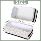 Bathroom Storage Basket Waterproof Foldable Floral Storage Bins with Handles Decorative Toilet Paper Organizer for House Bathroom Toiletries