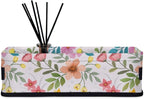 Floral Basket Flower Bathroom Baskets for Organizing, Foldable Storage Bins Toilet Paper Basket for Toilet Tank Top Fabric Storage Organizer for Shelves Closet Countertop